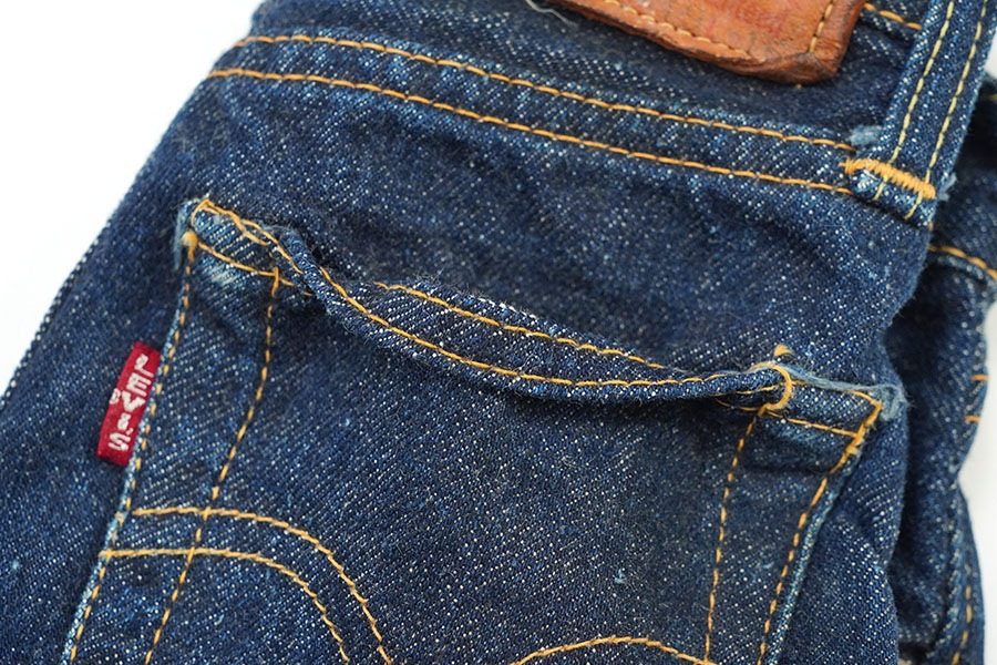 50's Levi's 503BZXX レザーパッチ残り デニムパンツ 表記(19x16