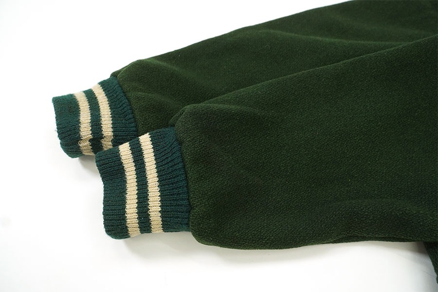 60's THE STANDARD PENNANT ''CORRY KEY CLUB'' 襟付き バーシティジャケット グリーン 実寸(M位）