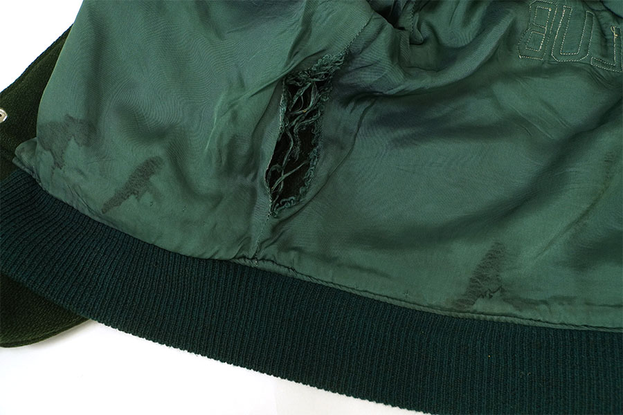 60's THE STANDARD PENNANT ''CORRY KEY CLUB'' 襟付き バーシティジャケット グリーン 実寸(M位）