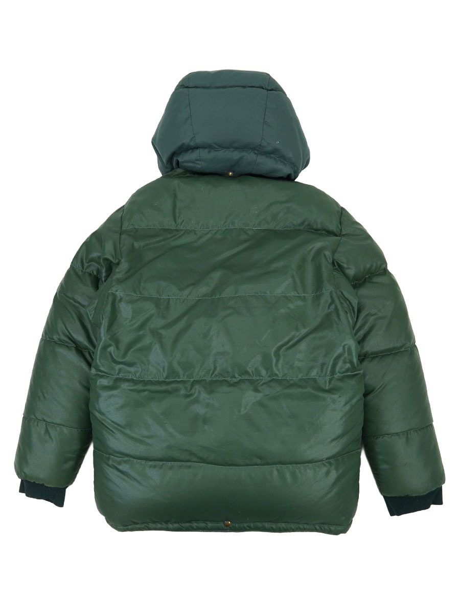 70's Himasport フード付き ダウンジャケット グリーン 表記(1/2 P