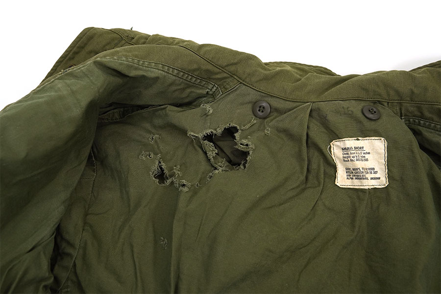 69's U.S.ARMY M-65 フィールドジャケット アルミジップ 表記