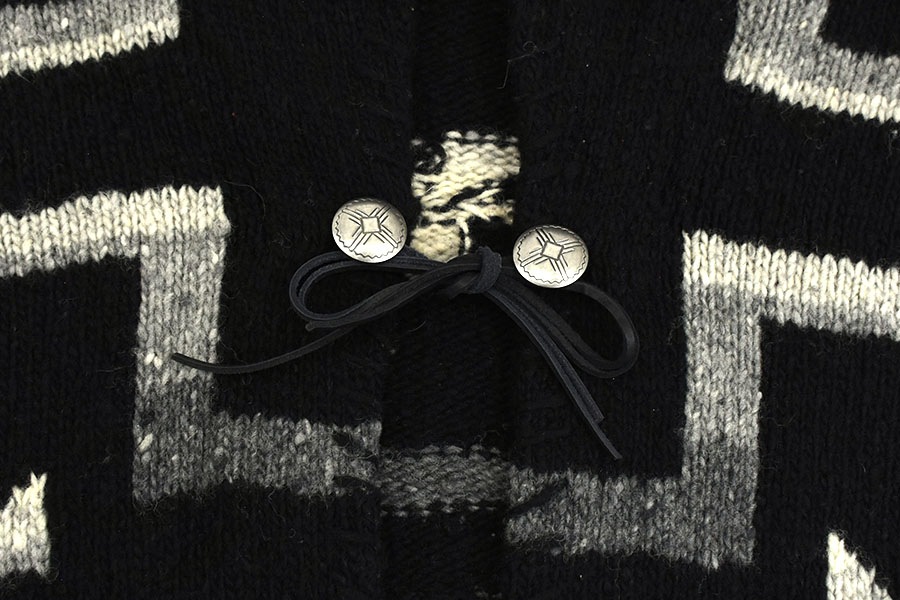 LAUREN RALPH LAUREN ショールカラー コンチョボタン ウール