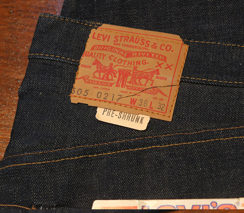 1960s DEAD STOCK , LEVIS 505E , Size W38 L32