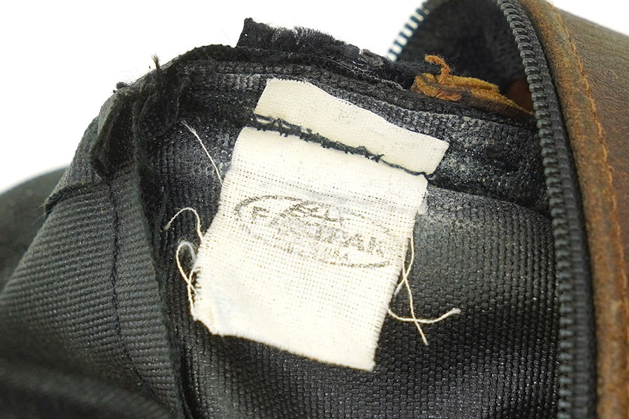 80's～ EASTPAK レザー切り替え ウエストポーチ ブラック USA製