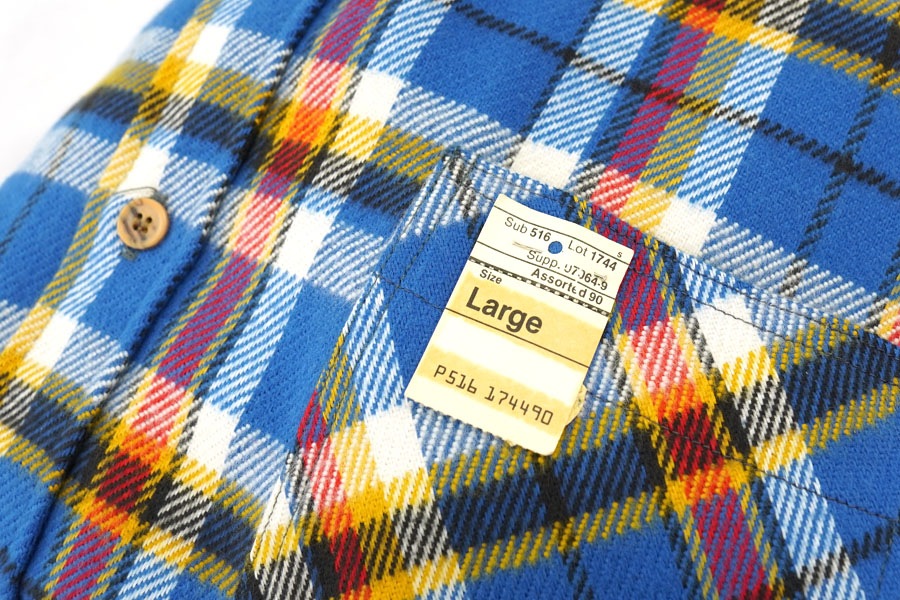 70's~ BIGMAC ネルシャツ 青×黒 好配色 単色タグ m92146089213_1.jpg?1700136807