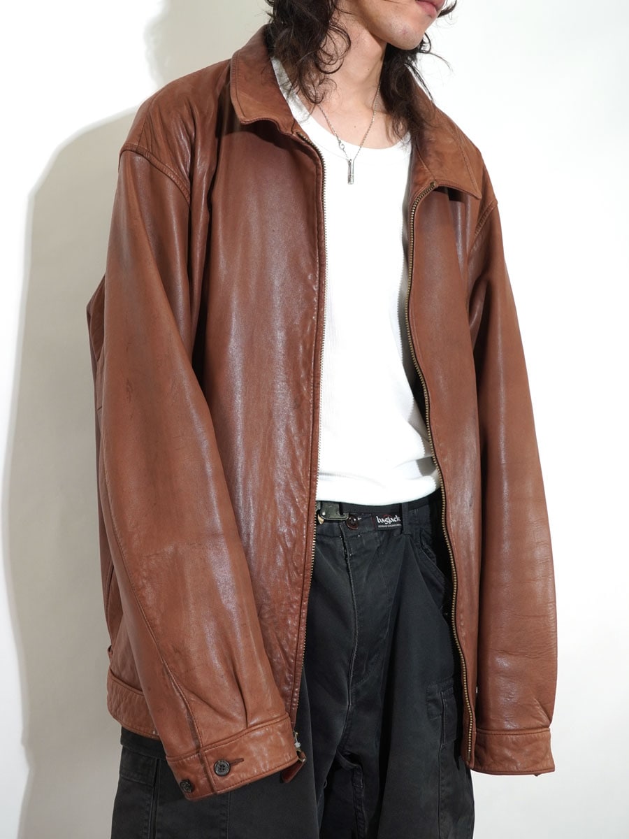 ラルフローレン レザースウィングトップ ブラウン 表記(XXL) | すべて