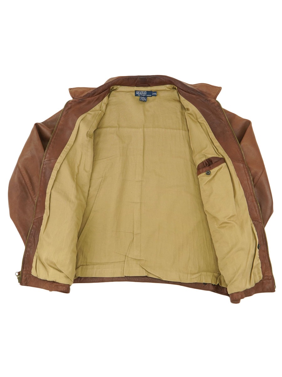 ラルフローレン レザースウィングトップ ブラウン 表記(XXL) | すべて