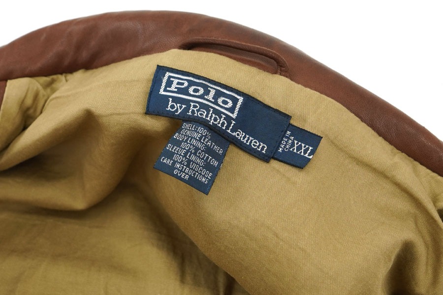 ラルフローレン レザースウィングトップ ブラウン 表記(XXL) | すべて