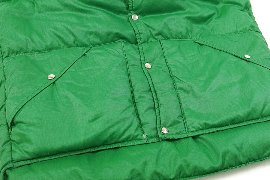 70's～ FIRSTHINGS ダウンベスト グリーン 実寸(M位) | SOLD OUT