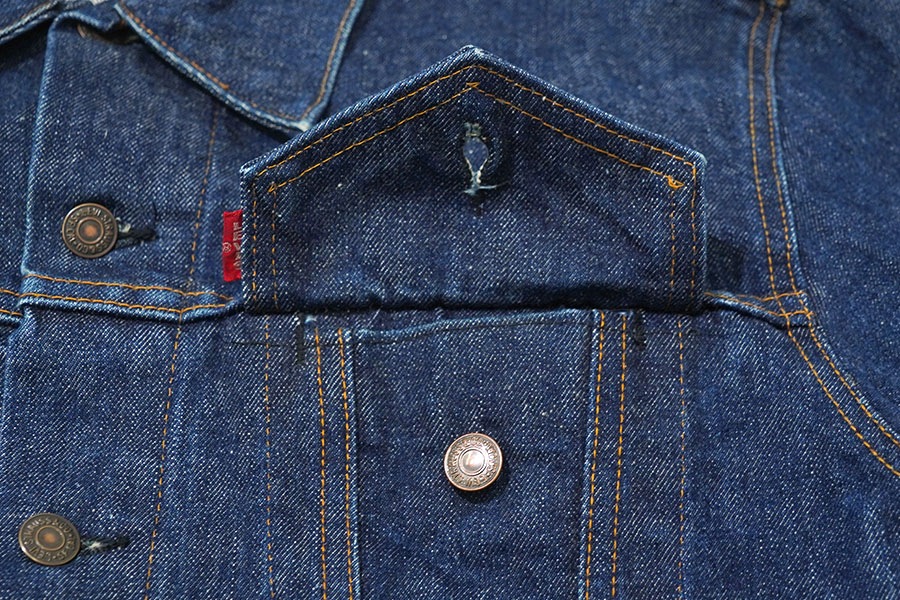 60's LEVI'S 70505 BIG-E デニムジャケット 濃紺 実寸(46位