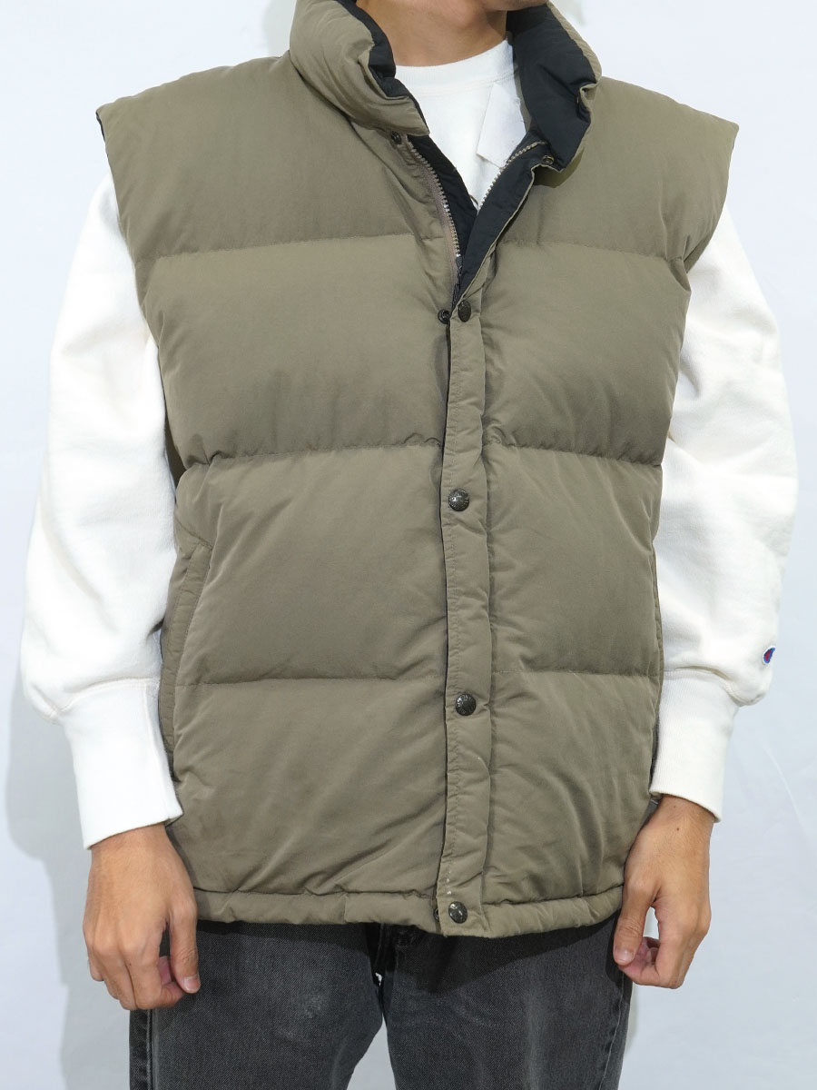 THE NORTH FACE ナイロンシェル ダウンベスト カーキ 表記(XL
