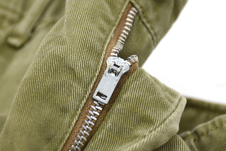 50's BSA ワークパンツ 褪せオリーブ 実寸(36x27位) | すべての