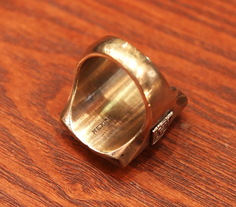 1940s MEXICAN RING BIKER RING , DRAGON No65 , Size 23号