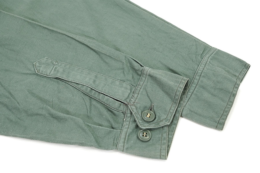 50's U.S.AIR FORCE ユーティリティシャツ セージグリーン 表記(16x33