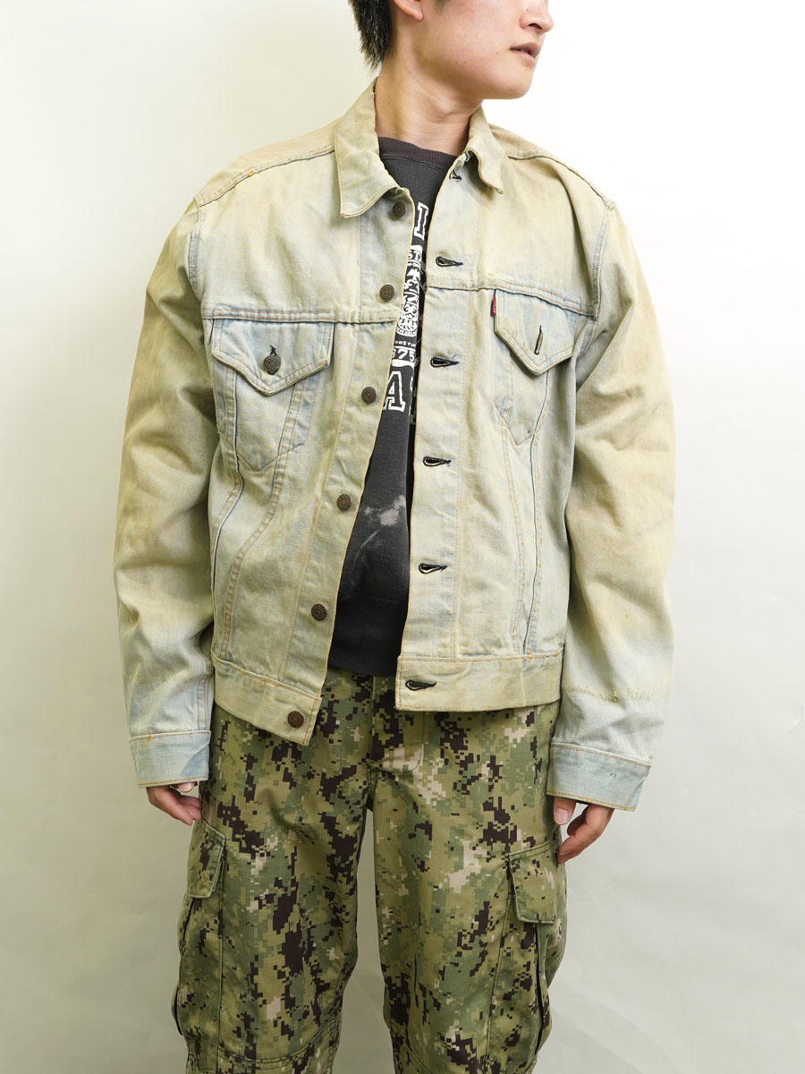 60's Levi's 70505 BIG-E デニムジャケット ブリーチ 実寸(42位