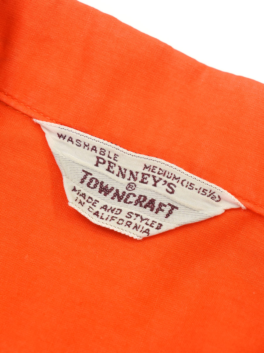 60'S PENNEY'S TOWNCRAFT LOOP COLLAR S/S SHIRT (SZIE.MEDIUM) | NEW
