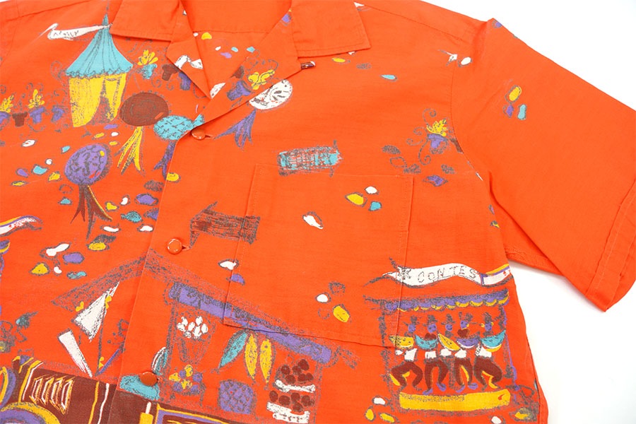 60'S PENNEY'S TOWNCRAFT LOOP COLLAR S/S SHIRT (SZIE.MEDIUM) | NEW