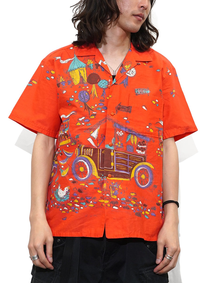 60'S PENNEY'S TOWNCRAFT LOOP COLLAR S/S SHIRT (SZIE.MEDIUM) | NEW