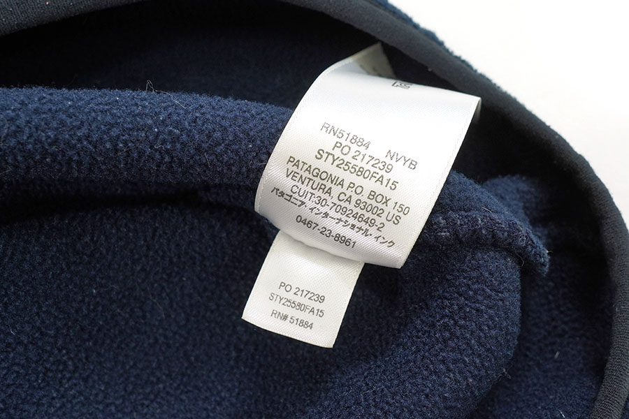 15's パタゴニア シンチラ スナップT プルオーバー ネイビーブルー