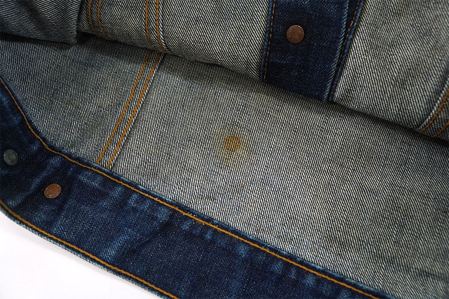 70's Levi's 70505 スモールe デニムジャケット 濃紺 良雰囲気 表記(40