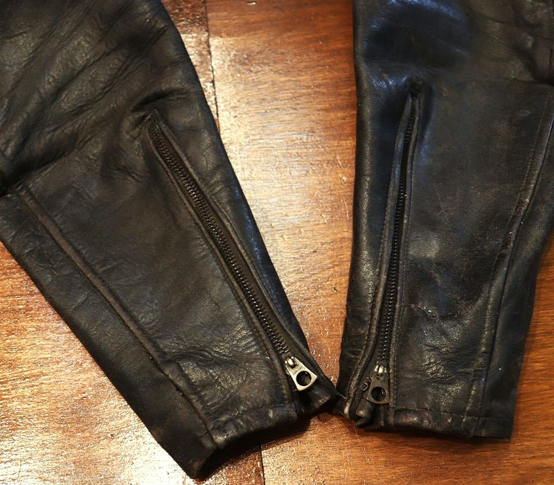 1940s LEATHER JACKET , SOUVENIR PAINT , Size 38