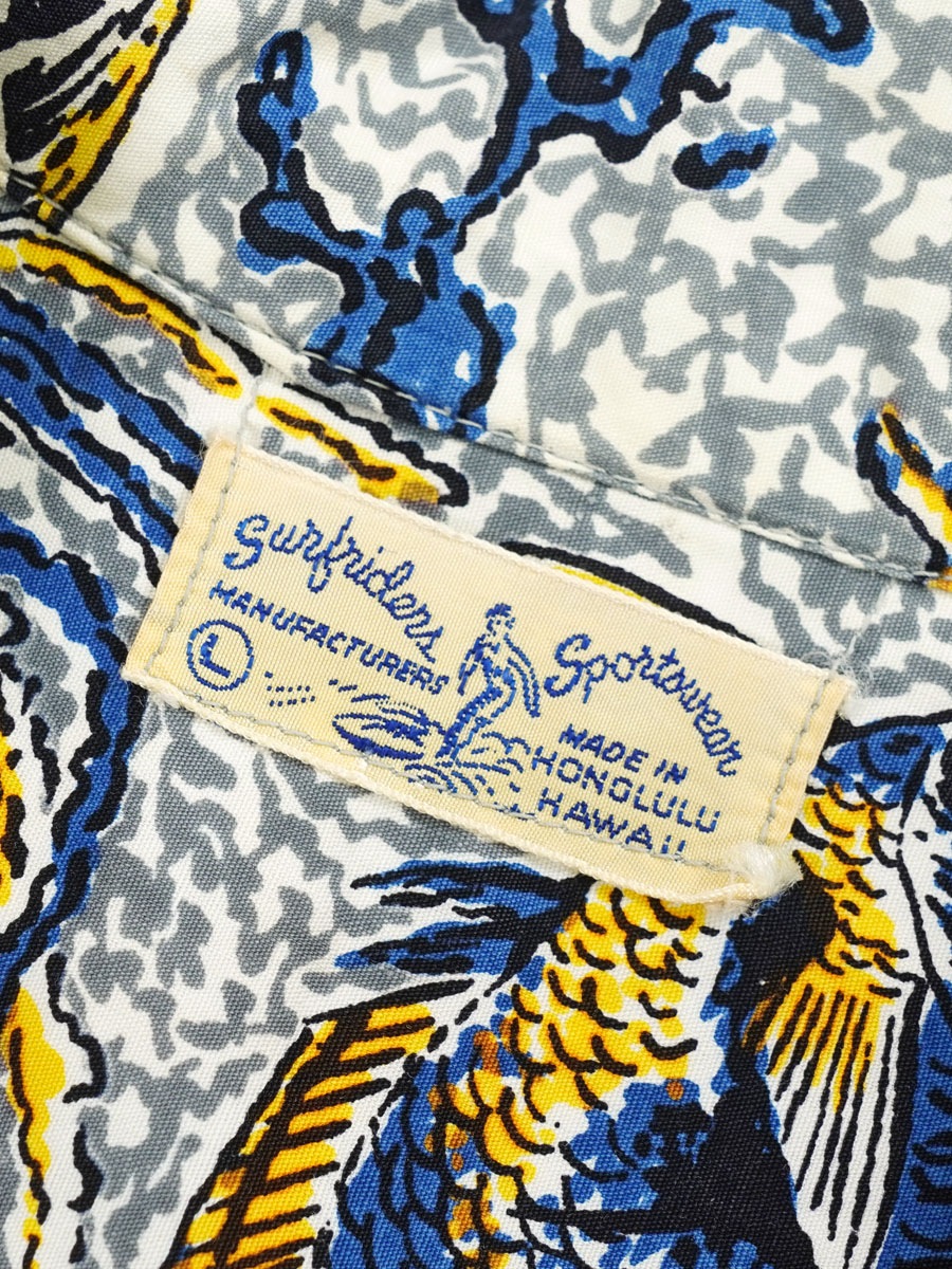 40s50s surfriders ヴィンテージ ハワイアン 40s 50s surfriders ヴィンテージ ハワイアンシャツdead - メルカリ
