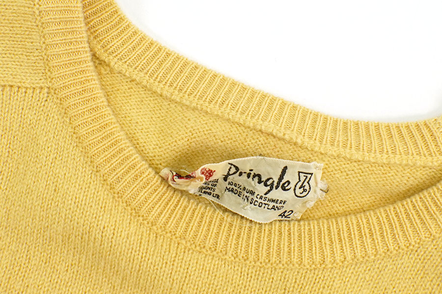 スコットランド製 Pringle 100％カシミヤ ニットセーター クリーム