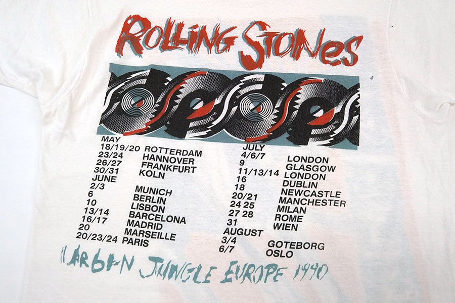 90's ローリングストーンズ ''URBAN JUNGLE EUROPE 1990'' 両面