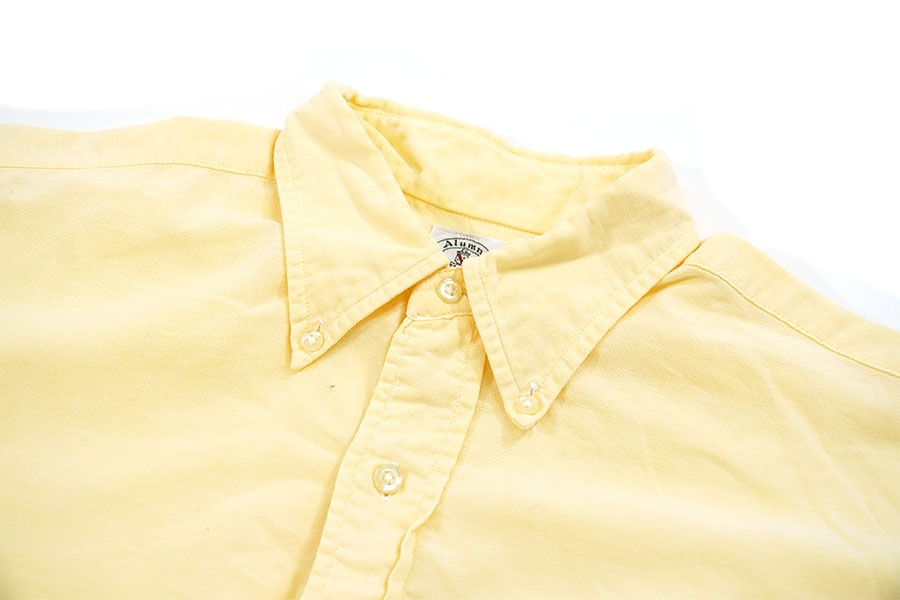 60's DIPLOMAT 3点留め ボタンダウンシャツ イエロー 表記(15)
