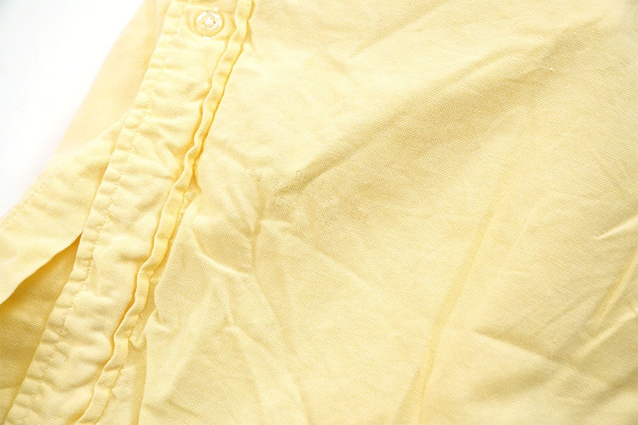 60's DIPLOMAT 3点留め ボタンダウンシャツ イエロー 表記(15)