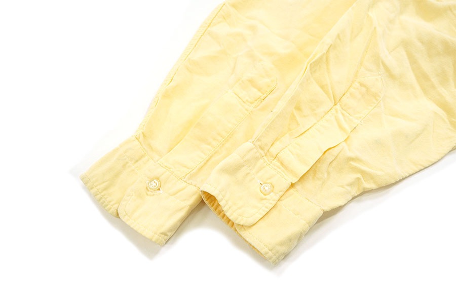 60's DIPLOMAT 3点留め ボタンダウンシャツ イエロー 表記(15)