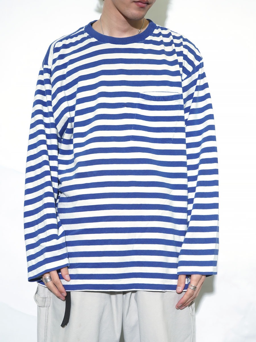 90'S OLD GAP STRIPE L/S T SHIRT (SIZE. X LARGE)