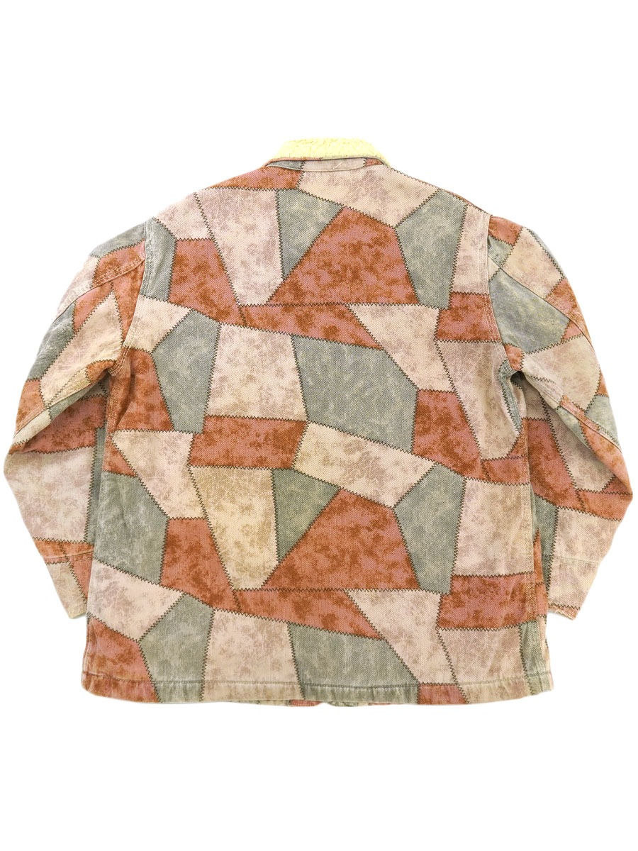 ビンテージ　リー　Lee Outerwear パッチワーク柄カバーオール　ボア 70's Lee Outerwear パッチワークボアカバーオール ジャケット ピンク