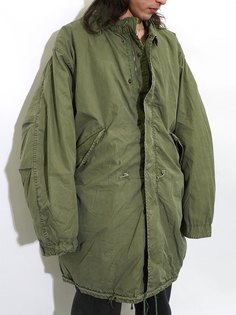 70's U.S.ARMY M-65 フィッシュテールパーカ ライナー付き 実寸(M位