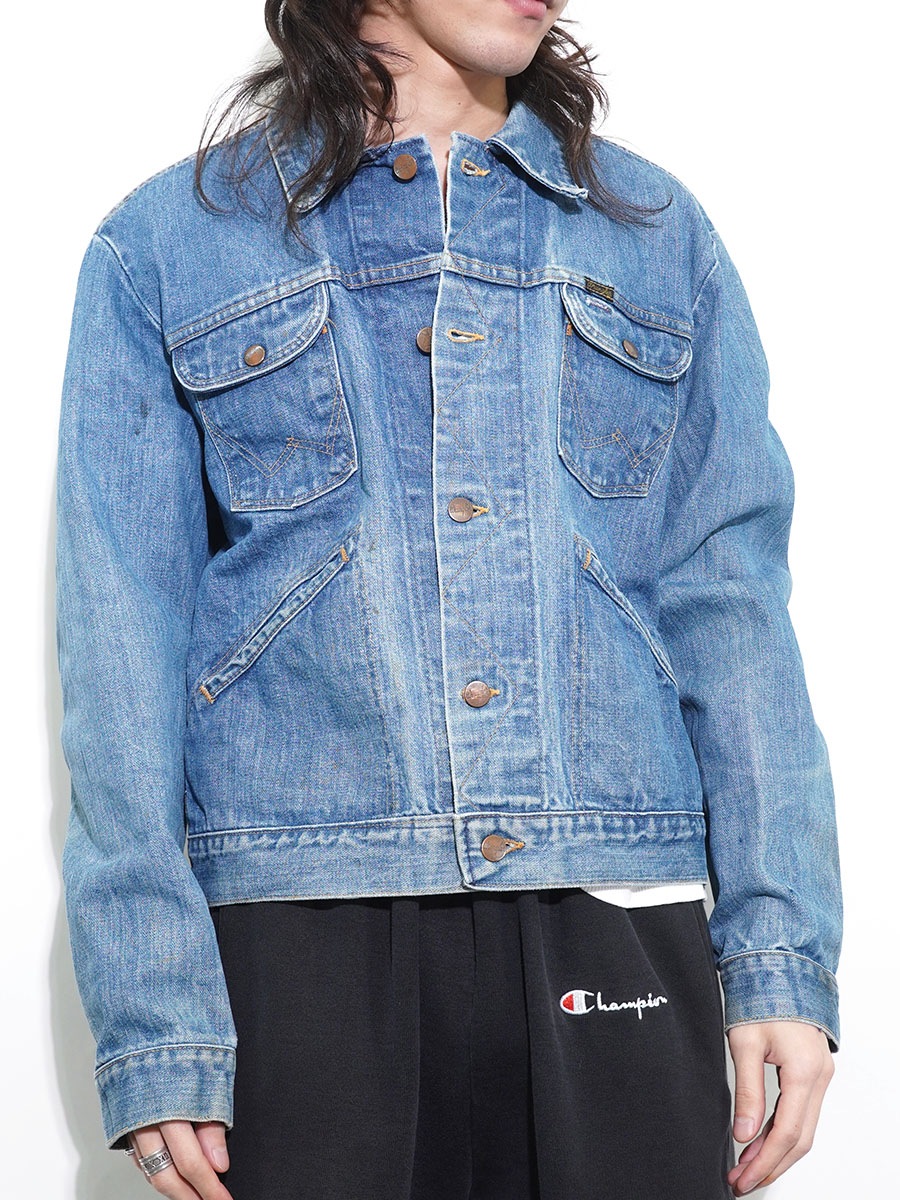 70's Wrangler 4ポケット 124MJ デニムジャケット 良雰囲気 表記(44