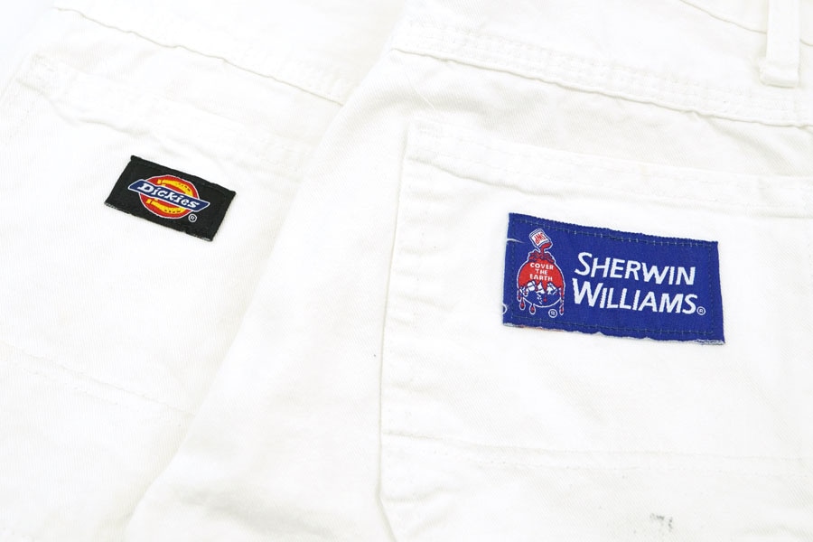 00's～ DICKIES × SHERWIN WILLIAMS ホワイト コットンペインター