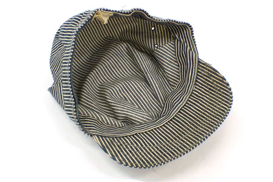 70's ヒッコリーストライプ ワークキャップ 表記(7 3/4) | NEW ITEM