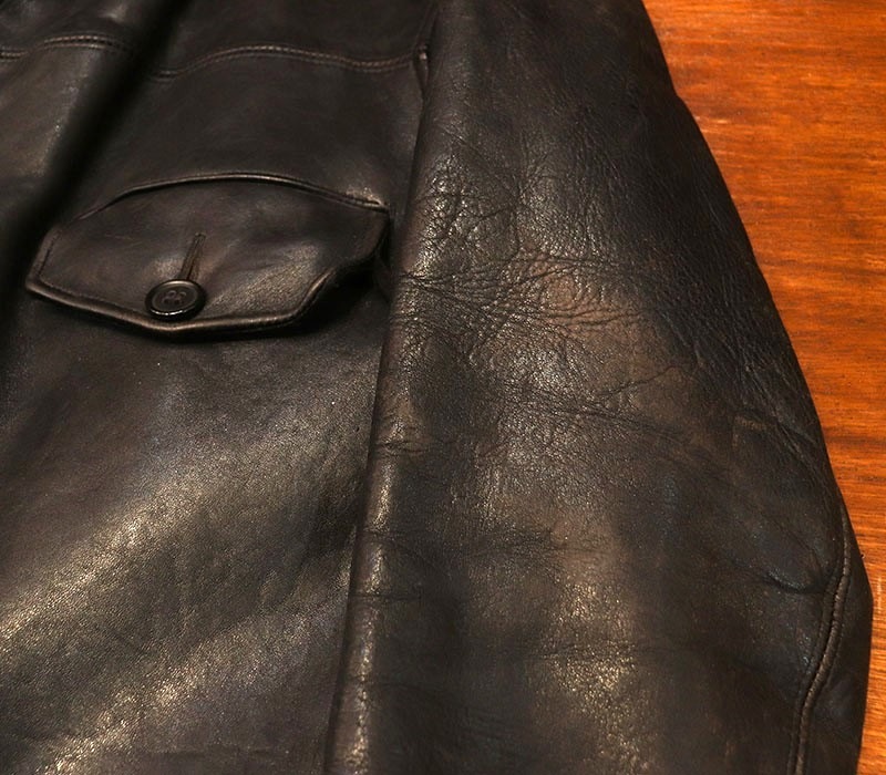 1930s LEATHER CAR COAT , Size 38