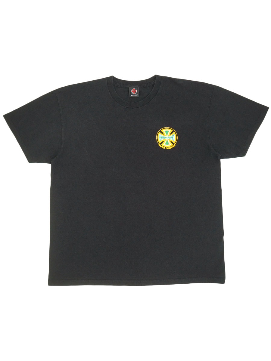 00's INDEPENDENT アイアンクロスロゴ 両面プリント Tシャツ