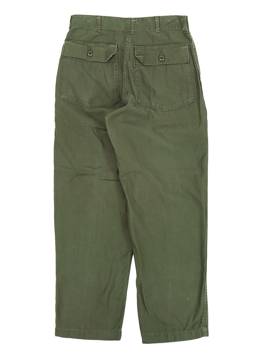 60's～ U.S.ARMY ベイカーパンツ ボタンフライ 実寸(30x28位