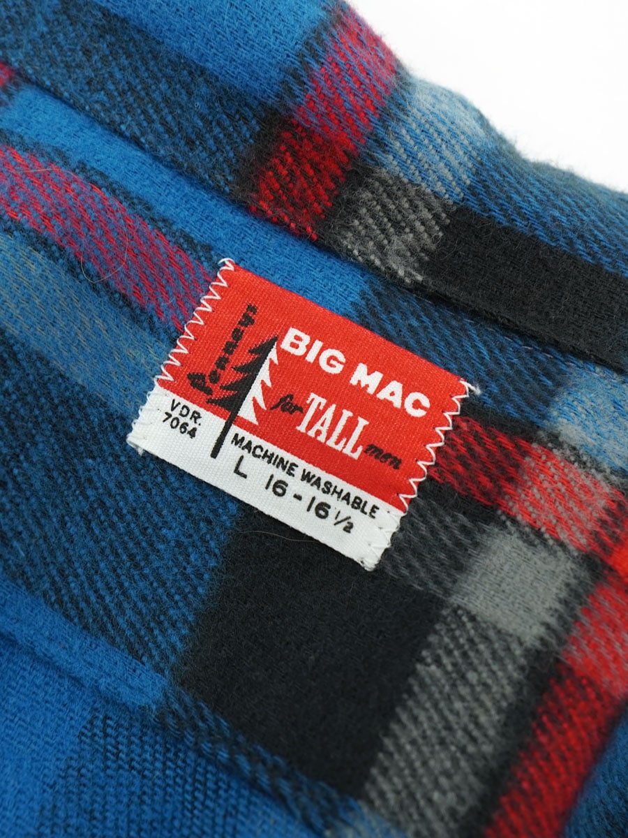 早い者勝ち‼️BIG MAC 好配色ネルシャツ M 青赤チェック 早い者勝ち‼️BIG MAC 好配色ネルシャツ M 青赤チェック BIG MAC