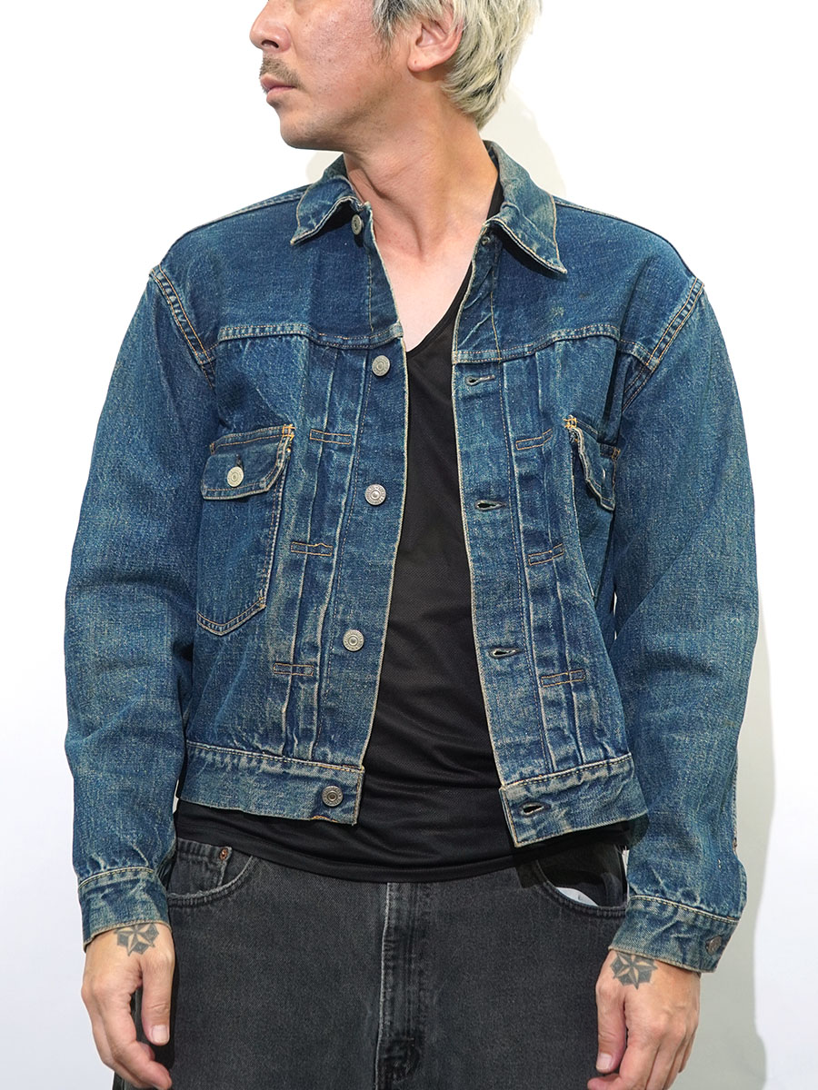 50's Levi's 507XX レザーパッチ デニムジャケット 色残り 良雰囲気