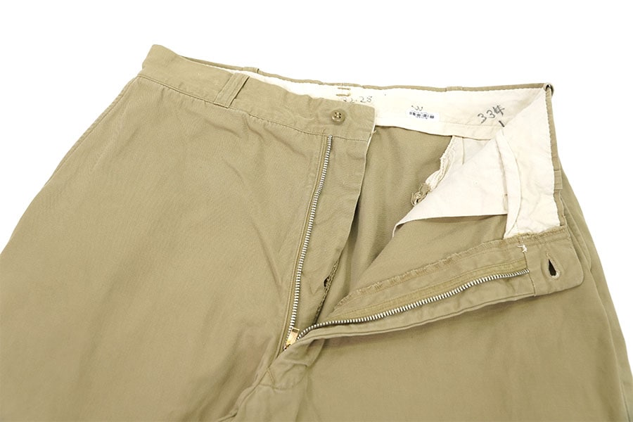 60's USMC チノトラウザーズ ジッパーフライ 表記(34x31) | NEW ITEM