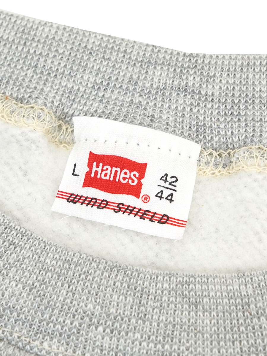 60's～ Hanes WIND SHIELD 無地 ラグランスウェット 霜降りグレー 表記