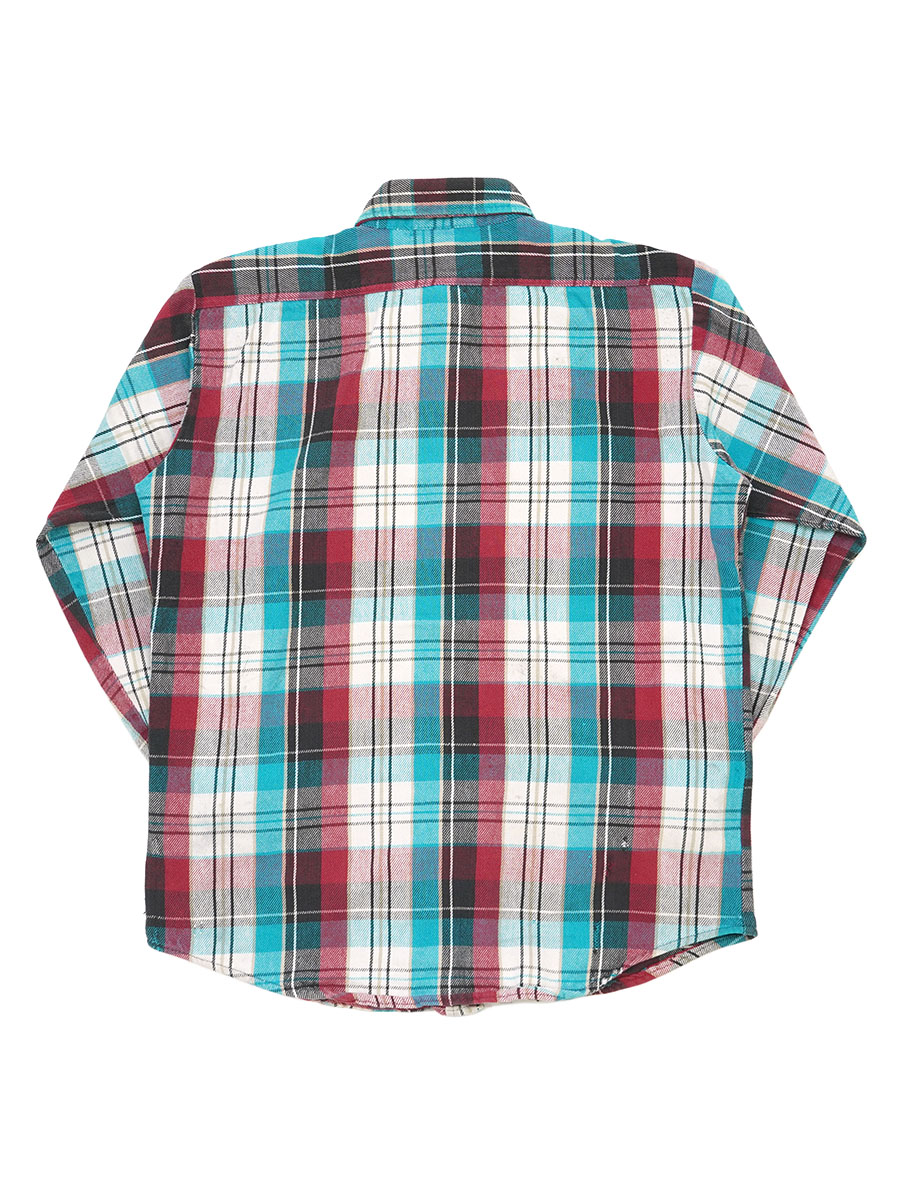 90'S FIVE BROTHER PLAID FLANNEL SHIRT (SIZE.X LARGE TALLMAN) | NEW