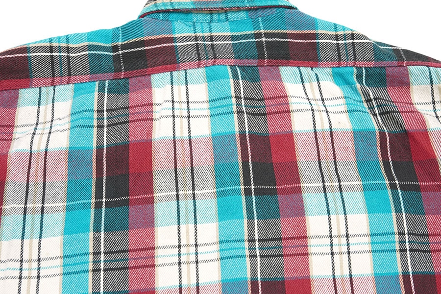 90'S FIVE BROTHER PLAID FLANNEL SHIRT (SIZE.X LARGE TALLMAN) | NEW