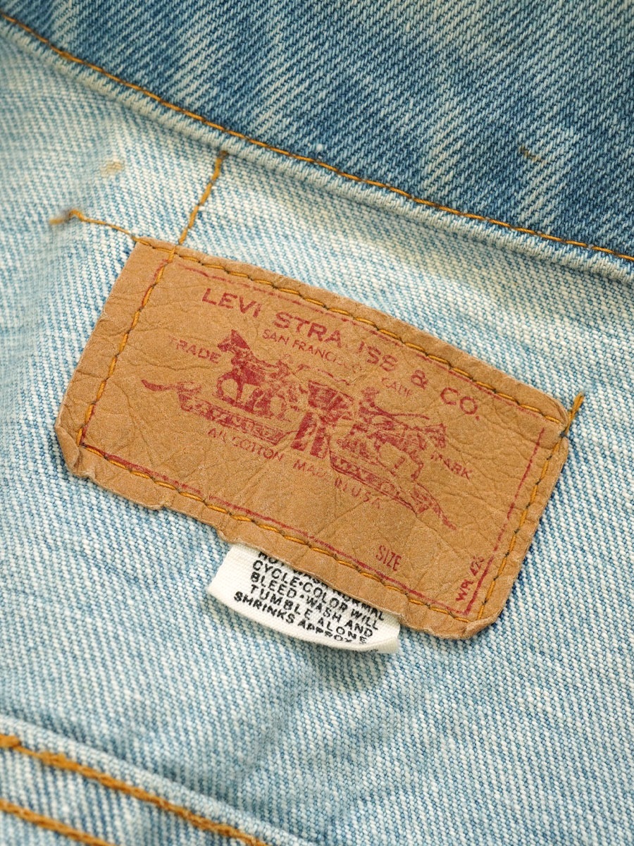 60's Levi's 70505 BIG-E デニムジャケット 良色落ち 実寸(40位