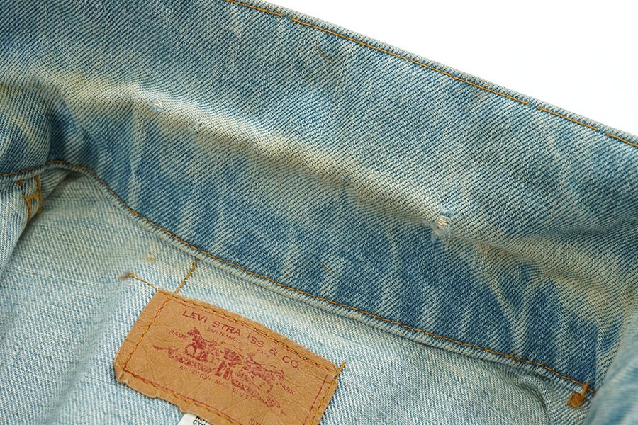 Levi's 60's70's 70505E 芸術的ブリーチ42-44size 60's～ Levi's 70505 BIG-E デニムジャケット ブリーチ 実寸(42
