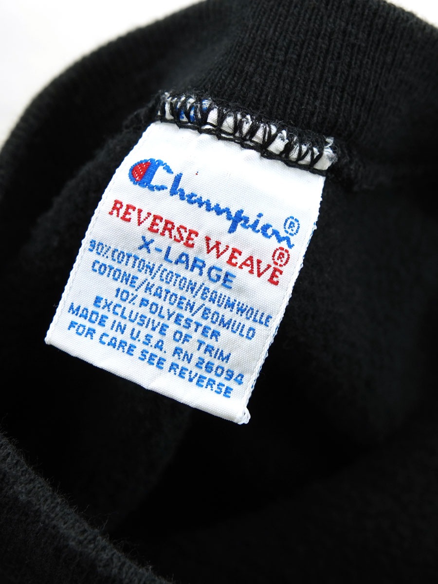 90's 刺繍タグ チャンピオンRW ''NBA Coaches Association'' ブラック 表記(XL) USA製