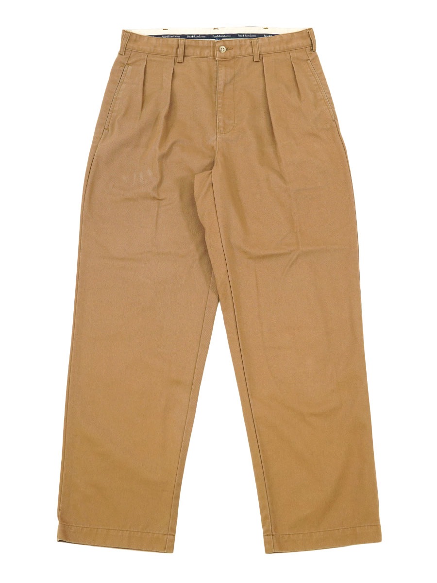 ラルフローレン 2タック ANDREW PANTS ライトブラウン 表記(W32 L30